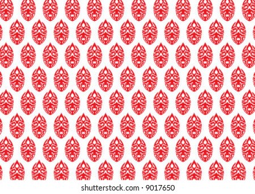 Ottoman style wallpaper pattern and shape