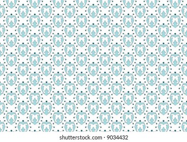 Ottoman style wallpaper pattern and shape