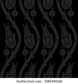 Ottoman tulip tile and textile design