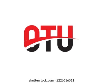 Letra OTU Ilustración del vector de diseño del logotipo inicial