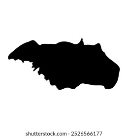 Otuke district map, administrative division of Uganda. Vector illustration.