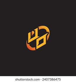 OU combination letter unique initials logo esport for gaming team, youtube, twitch