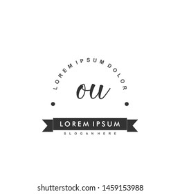 OU Initial beauty monogram logo vector