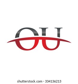 OU initial company red swoosh logo