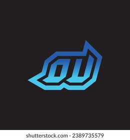 OU initial inspiration logo design esport and gaming clan ideas