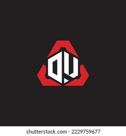 OU initial logo modern and futuristic concept for esport or gaming logo