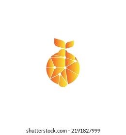 OU initials orange logo icon technology illustration