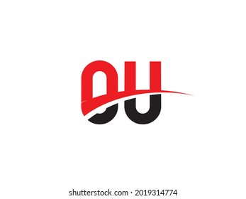 OU Letter Initial Logo Design Template