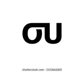 OU logo design vector template