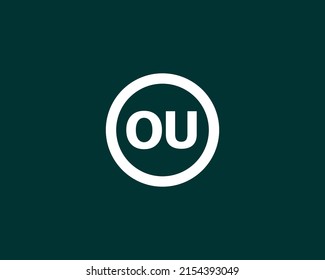 OU logo design vector template