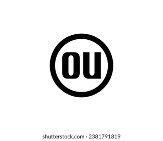 OU logo design vector template