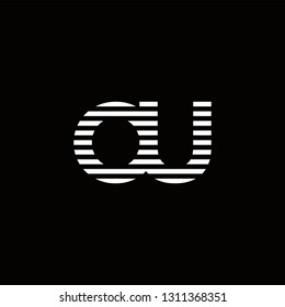 OU Logo Letter initial Designs Templete