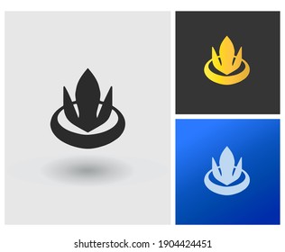 OU O IO initial based Logo Design in Gradient Colors. Creative Modern fashion equipment company logo. Luxury Fire Shape with Letters Vector Icon Logo idea Illustration.