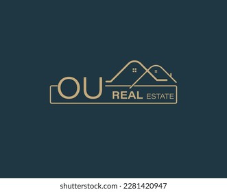 OU Real Estate  Consultants Logo Design Vectors images. Luxury Real Estate Logo Design