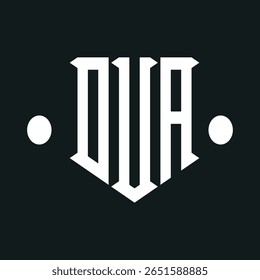 VECTOR de Plantilla de diseño de logotipo inicial de letra OUA