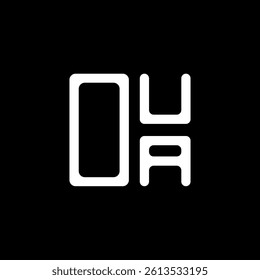 OUA letter logo creative design with vector graphic, OUA simple and modern logo. OUA luxurious alphabet design  