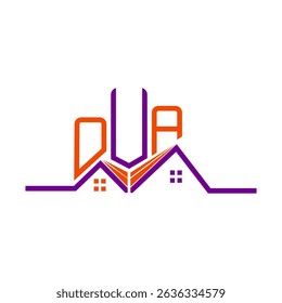 OUA Real State logo design, OUA simple and modern logo. OUA luxurious alphabet design  