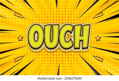Ouch Editable 3d text effect, Clear 3d text, 3d style editable font effect