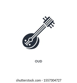 oud icon. simple element illustration. isolated trendy filled oud icon on white background. can be used for web, mobile, ui.