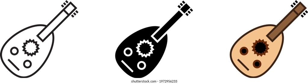 Oud icon - vector illustration