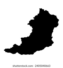 Oudomxay province map, administrative division of Lao Peoples Democratic Republic. Vector illustration.