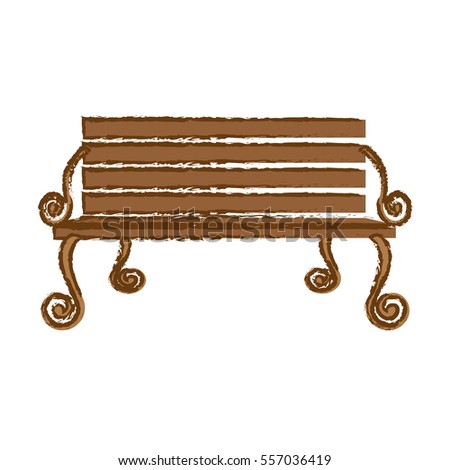 oudoors bench icon image vector illustration design 