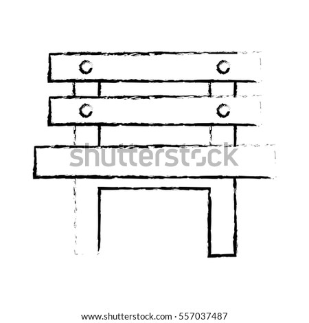 oudoors bench icon image vector illustration design 