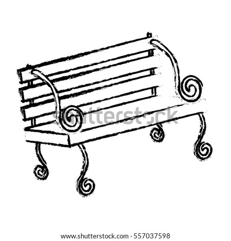oudoors bench icon image vector illustration design 
