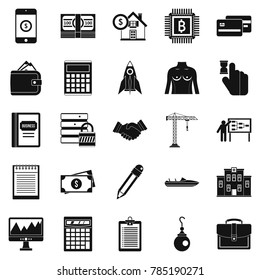 Ought icons set. Simple set of 25 ought vector icons for web isolated on white background