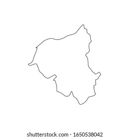 región del pende de Ouham mapeando el país de la república centroafricana