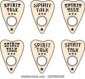 Ouija board vector. spiritual board illustration. Happy Halloween