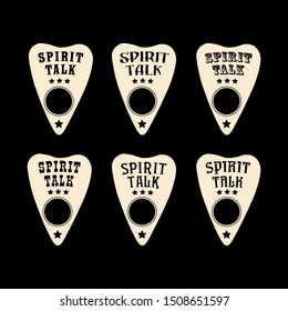 Ouija board vector. spiritual board illustration. Happy Halloween