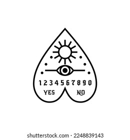 ouija origin of evil symbol design vector	