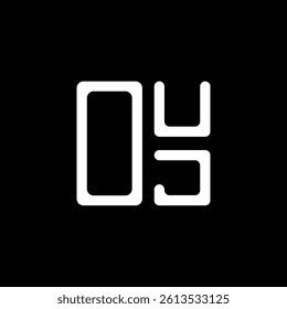 OUJ letter logo creative design with vector graphic, OUJ simple and modern logo. OUJ luxurious alphabet design  