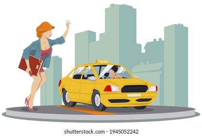 209 Sexy taxi driver Images, Stock Photos & Vectors | Shutterstock