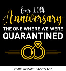our 10th anniversary quarantined (pandemic)