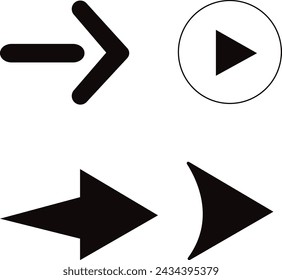 our Black Arrows Design collection. These minimalistic yet striking arrows bring a touch of elegance to your projects. Perfect for presentations, infographics, or any design where clean lines 
