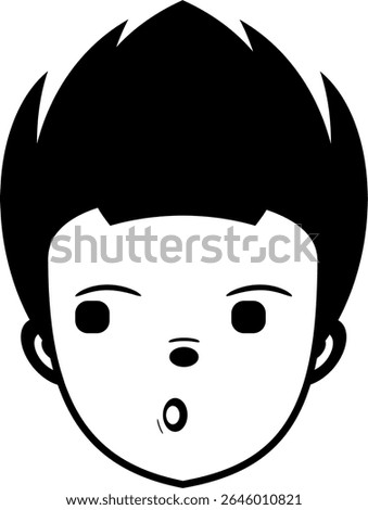 Our character looks to the side and whistles.