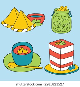 Our collection of cute and whimsical black and white food illustrations will make your heart melt. Perfect for creating charming designs for menus, recipe books, and food blogs.