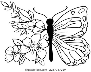 Our elegant black and white butterfly and flower illustrations feature delicate details that create timeless and sophisticated artwork. Perfect for home decor, stationery, and invitations.