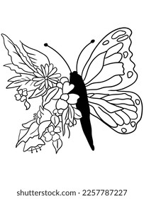 Our elegant black and white butterfly and flower illustrations feature delicate details that create timeless and sophisticated artwork. Perfect for home decor, stationery, and invitations.