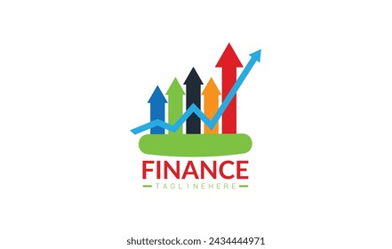 Nuestro logotipo financiero presenta una representación elegante y moderna de un gráfico que se eleva, simbolizando el crecimiento y la prosperidad.