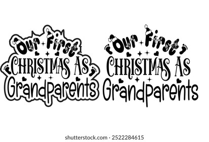 Our First Christmas As Grandparents Design.