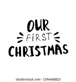 Our first Christmas hand lettering signature.