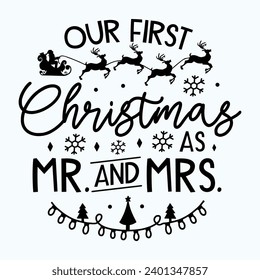Our First Christmas Ornament 2023 bundle in Our New Home illustration