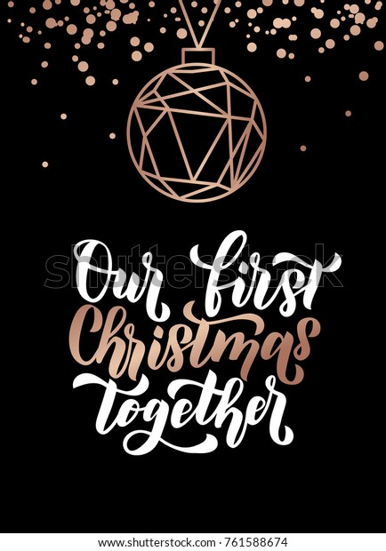 Download Our First Christmas Together Merry Christmas Stock Vector ...