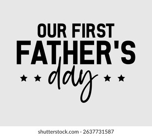 Our first father’s day, Thank you, Love you, For my dear daddy lettering quotes, decorative phrases. EPS vector illustration for prints, cutting designs
