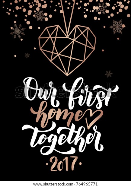 Download Our First Home Together Merry Christmas Stock Vector ...