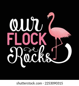 Our Flock Rocks Flamingo Mother's Day Gift