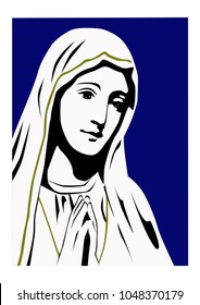 our lady of Fatima vector